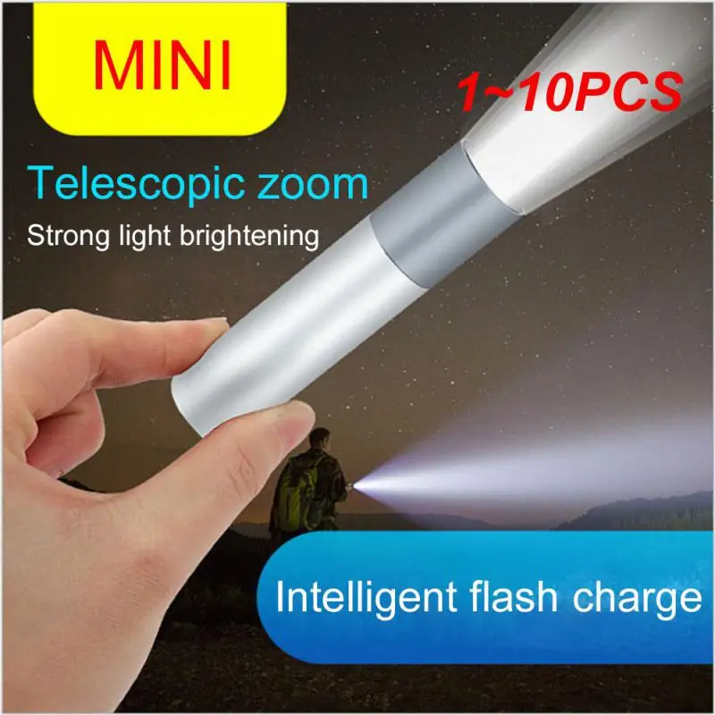 

Мини-фонарик с зарядкой от USB, 1-10 шт.