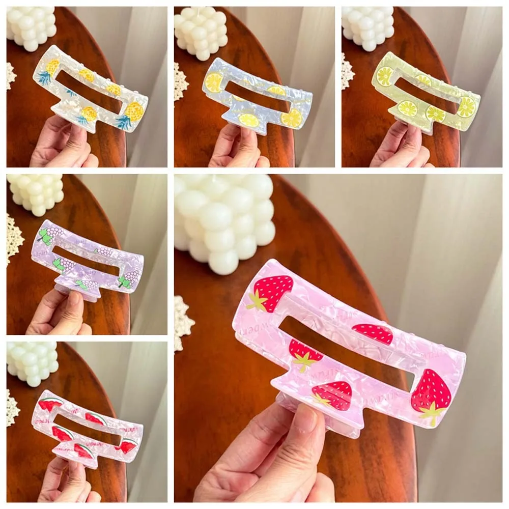 Милая заколка для волос в корейском стиле с фруктами виноград ананас клубника