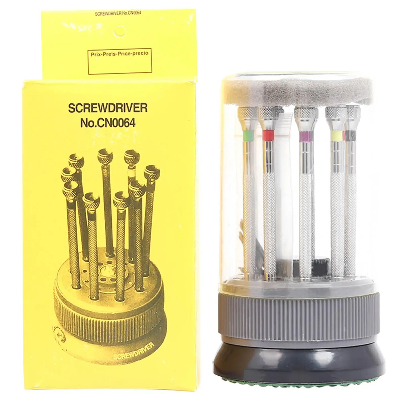 

Cross Head Screwdriver, 9pcs Slot Type Screwdrivers Convenient Screwdriver Set Useful for Amateurs for Watch Repair Shop