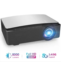 new high brightness 1080p full hd projector 2021new design 8000 high brightness native 1080p full hd 4k led lcd home projector