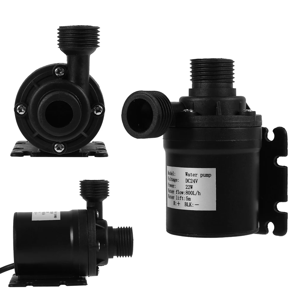 

DC 24 в 22 Вт Солнечный бесщеточный двигатель циркуляция воды 800 л/ч 5 м водяной насос электрические погружные водяные насосы для аквариума низк...