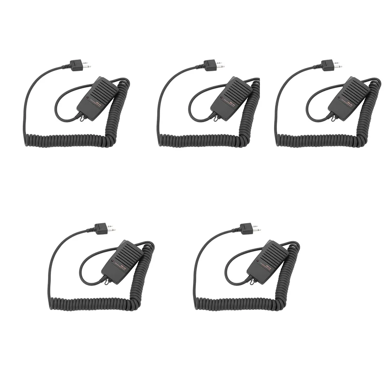 

5X Handheld Speaker Mic for Icom Ic-V8 V85 V82 Ic- T8A 2At W32A E90 Radio