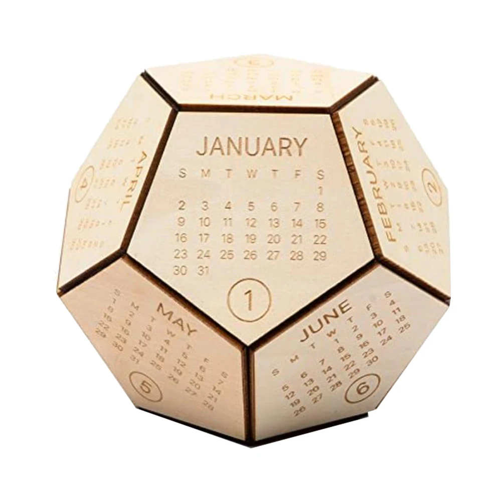 Деревянная необычная детская игрушка для футбола с календарем |