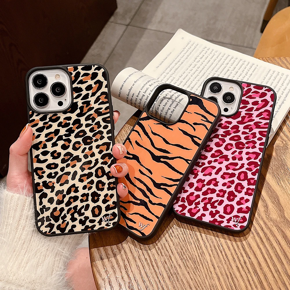 

leopard Love Tiger Stripes Phone Case for iPhone 11 12 13 Pro Max X XR 7 8 Plus SE20 High Quality TPU Silicon Hard Plastic Cover