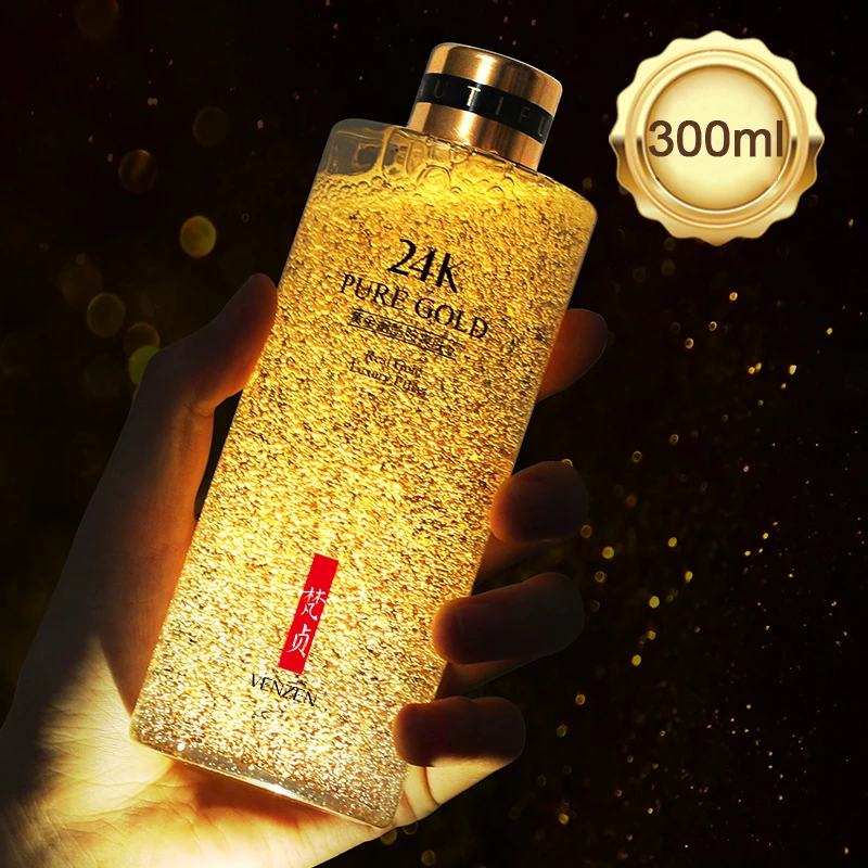 

300/100ml 24k Gold Nicotinamide Face Toner Skin Care Water Oil Control Shrink Pore Anti Age Firm Brighten Tone Moisturizer Water