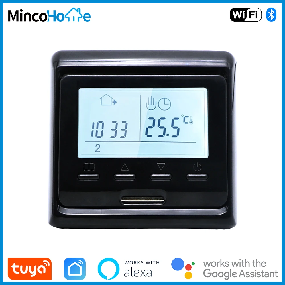 

Умный термостат для бойлера/привода/электрического подогрева пола с поддержкой Wi-Fi и ЖК-дисплеем