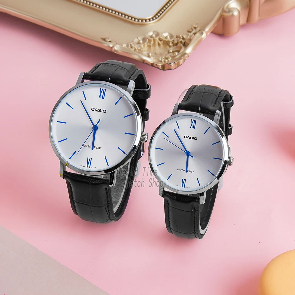 Casio Couple Watch Top Brand Luxury Set Quartz Waterproof Watch Men Ladies Gift Luminous Watch