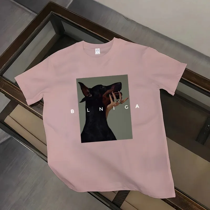 Футболка Мужская/женская с принтом хлопок Повседневная модная рубашка большие