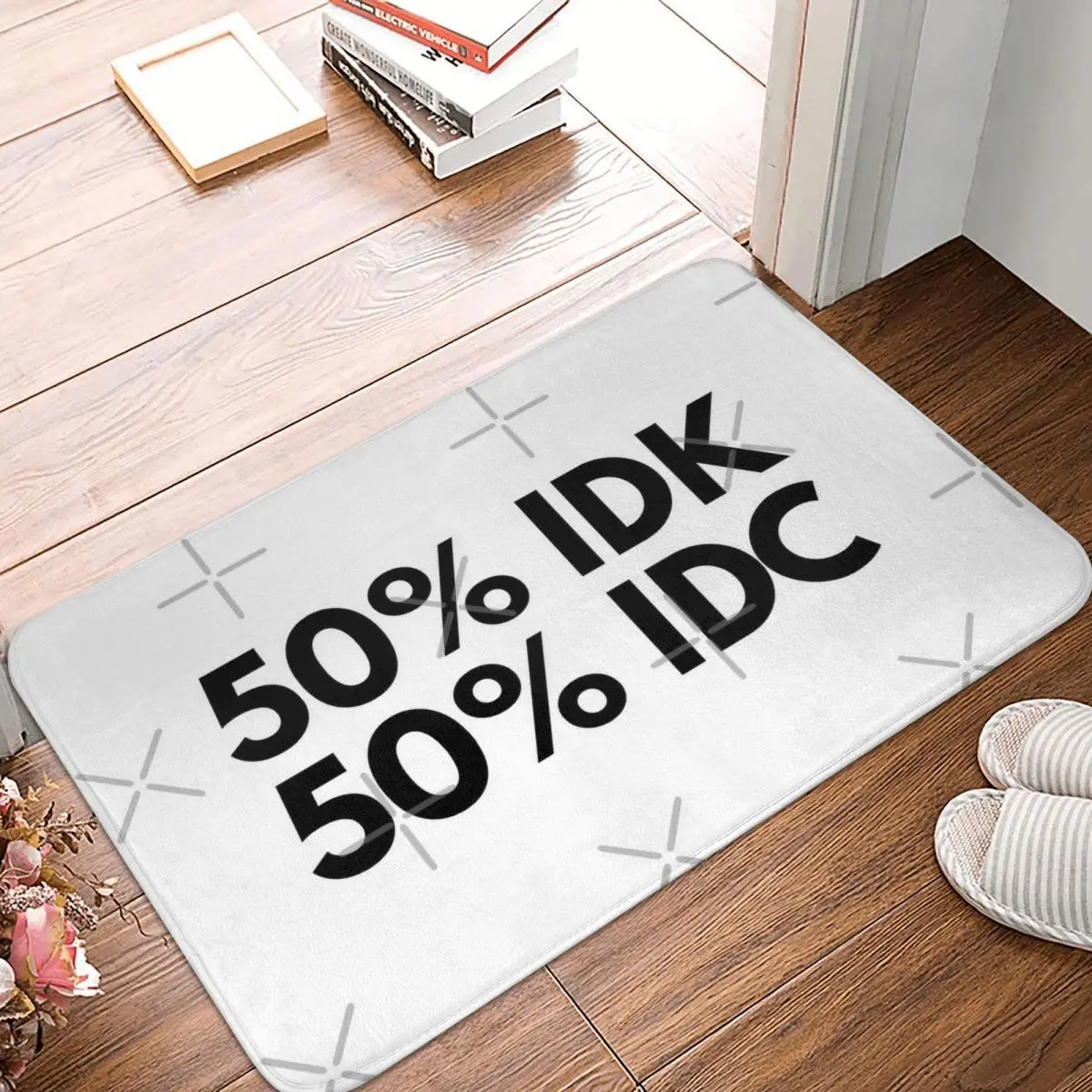 50% Idk 50% Idc 60x40 см коврик из полиэстера, напольные коврики, модная Крытая дверь