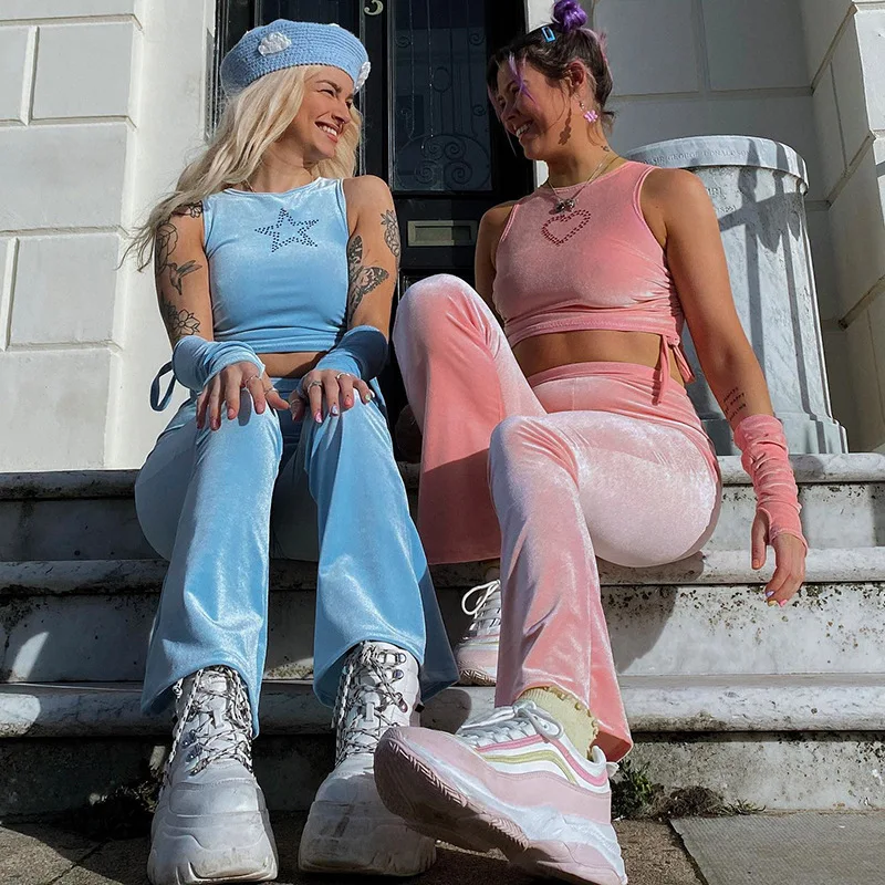 

Весенний женский комплект с брюками для подтяжки бедер, пикантное женское приталенное пальто с высокой талией, бархатный популярный компле...