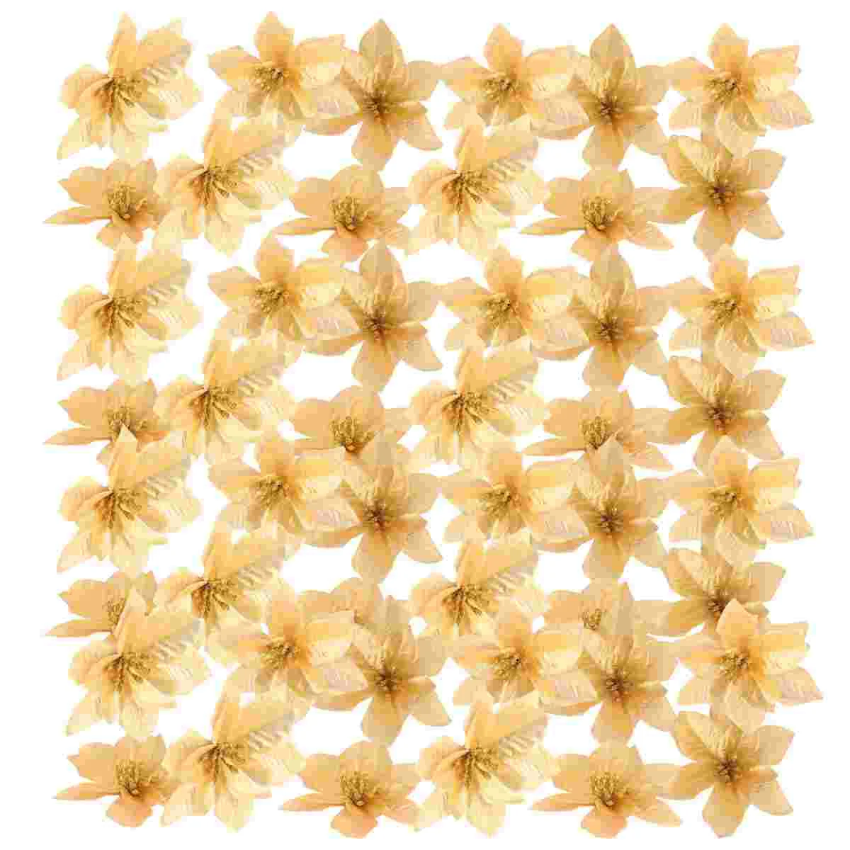 

Poinsettia Christmas Flowers Artificial Flower Tree Glitterdecorations Wreath Red Bush Ornamentspoinsettias Decoration