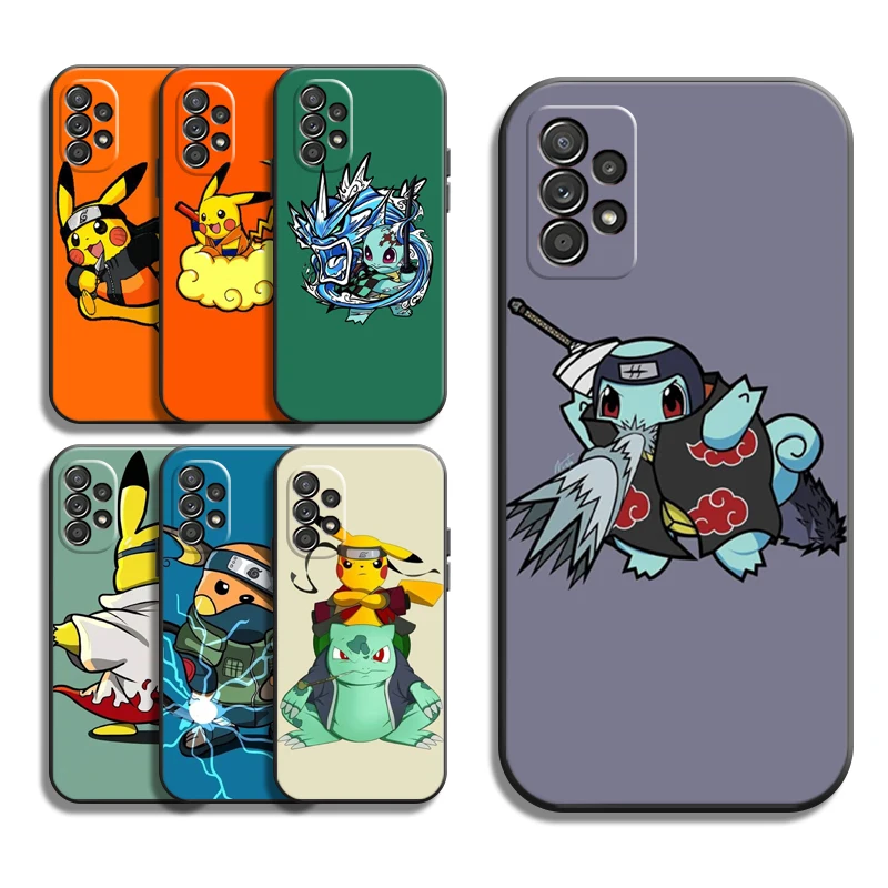 

Pokemon Pikachu Bandai Phone Cases For Samsung Galaxy A31 A32 A51 A71 A52 A72 4G 5G A11 A21S A20 A22 4G Back Cover Funda
