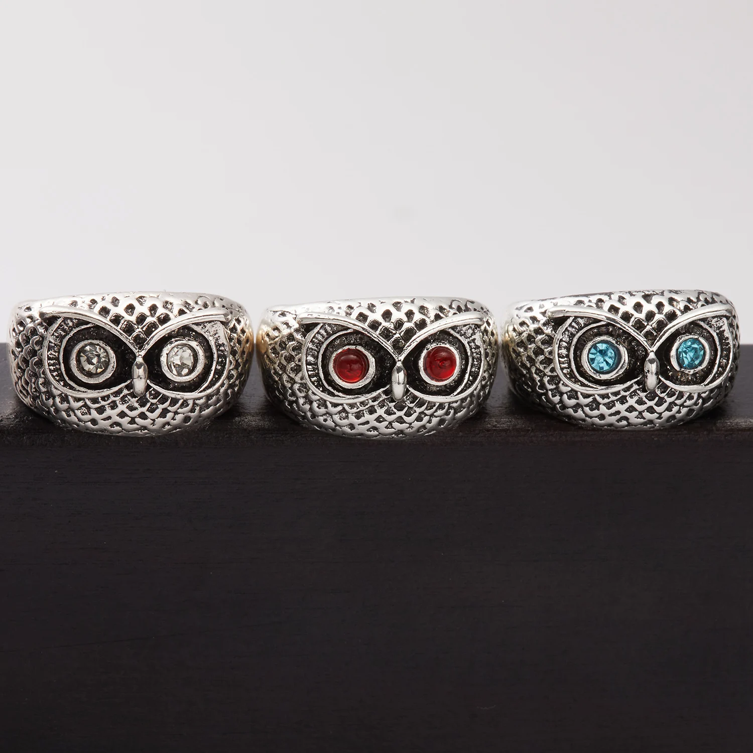 

Retro Owl Open Ring for Women Men Finger Jewelry Pixiu Butterfly Flower Elephant Frog Fish Silver Color Fashion Party Male Gifts