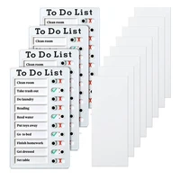 4 pcs to do list memo board removable message board plastic rv checklist personal schedule board with 8 cards