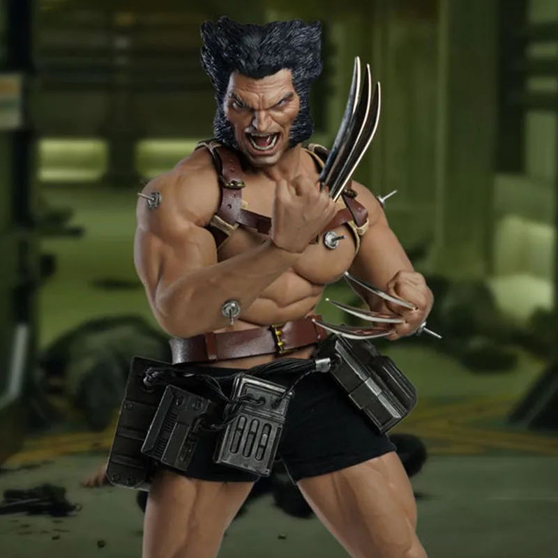 Супер утка SET045 1/6 Hugh Jackman лабораторный костюм с двумя головами скульптуры