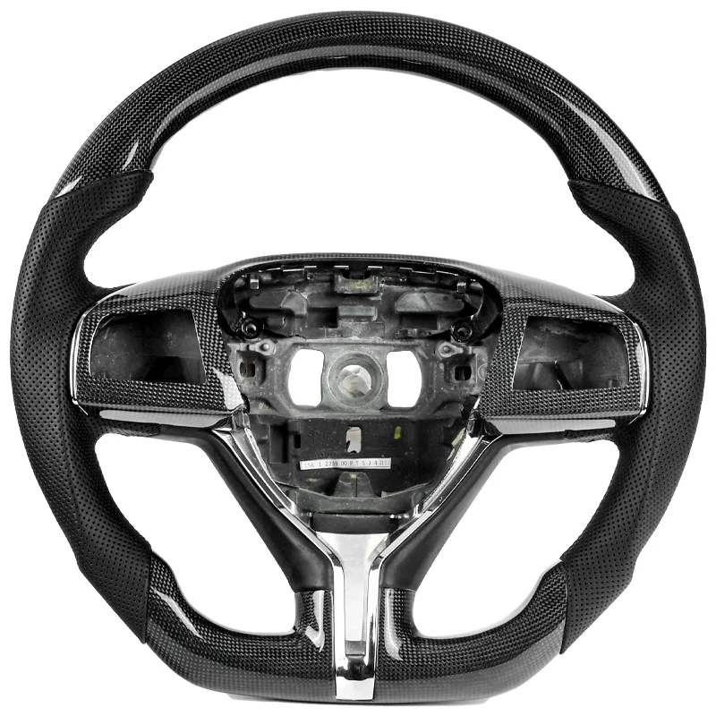 

Customized Car Carbon Fiber Leather Racing Sport Steering Wheel Fit For Maserati Ghibli Modena Levante 2020 2021 2022