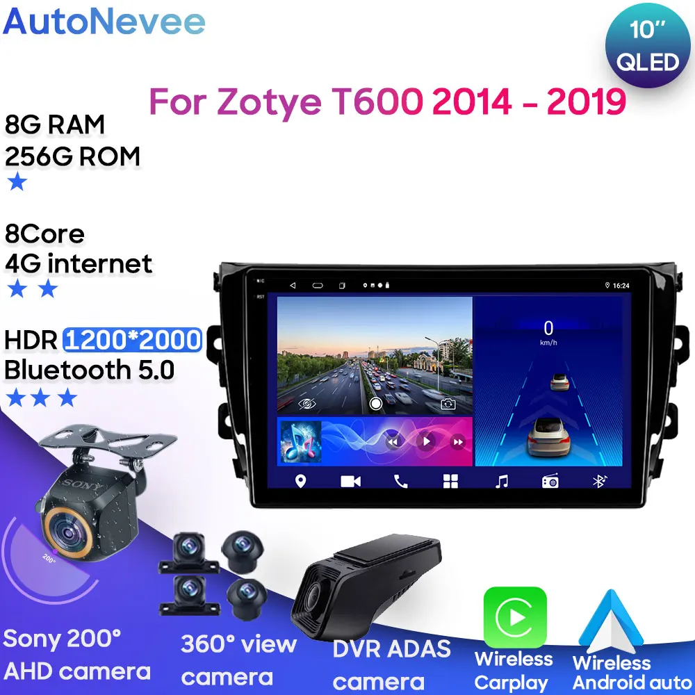 Cpu Radio Qled Player Navigation Carplay Auto Hdr Cam Dash 5g Wifi Hdr