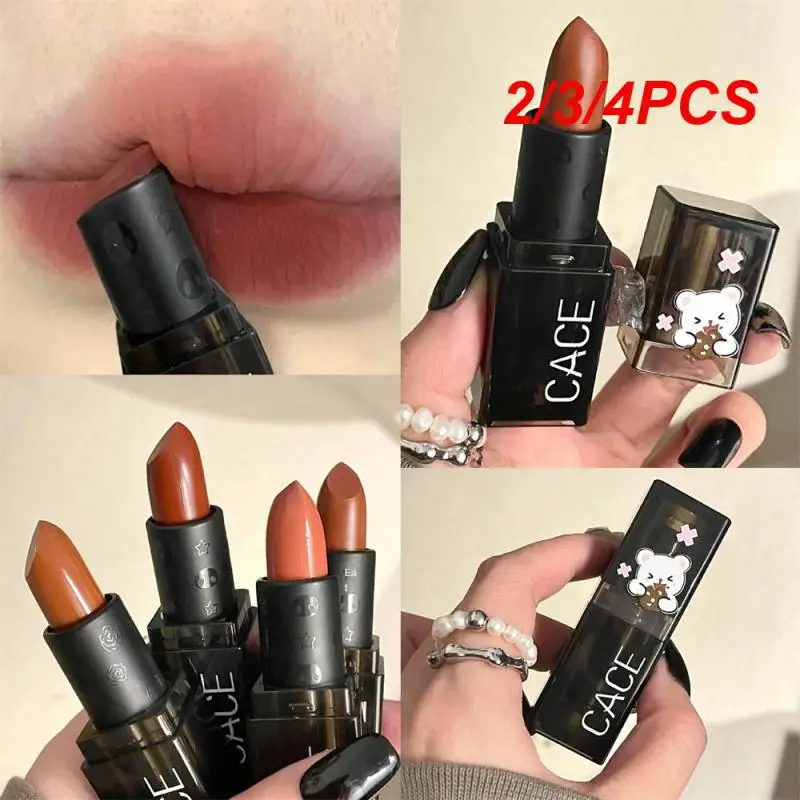 

2/3/4PCS Lip Gloss Waterproof Lasting Lipstick Multi-color Optional Velvet Gloss Lip Gloss Lipstick Cosmetics Lasting Lip Gloss
