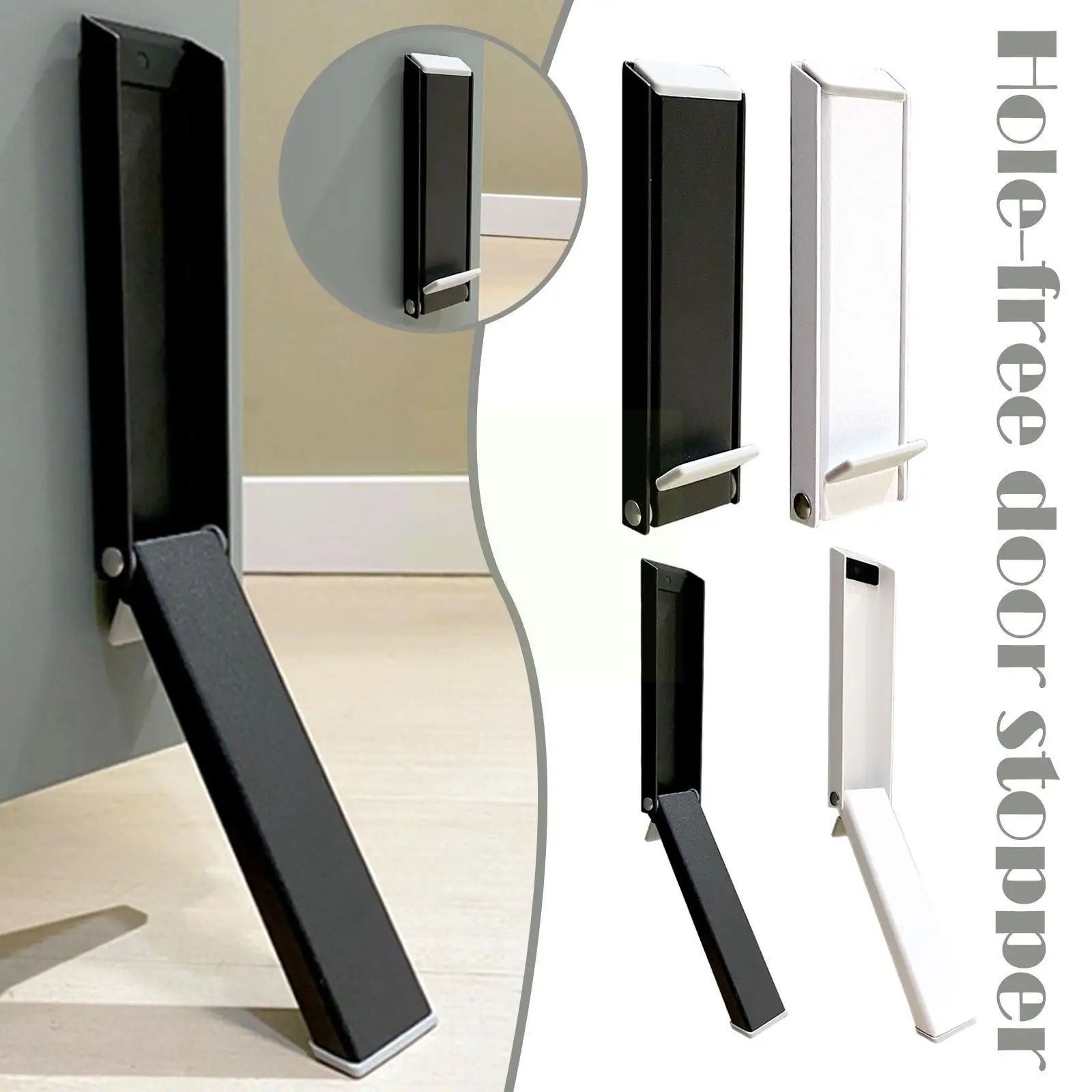 

Door Stop Punch-free Door Stopper Anti-collision And Punching Deco No Stop Magnetic Door Viscose Door Windproof L9s5