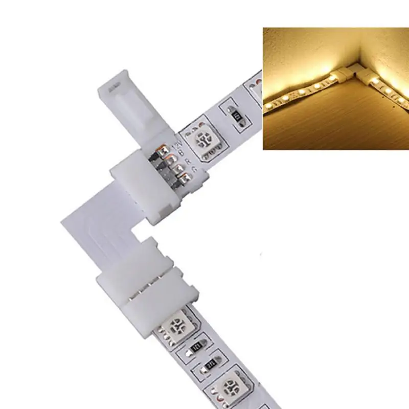 

RGB Strip Light With Linker Free Soldering LED Connector With Adapter 10mm RGB Light With Linker Light for LED Strip Light