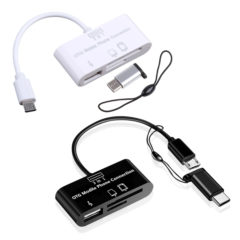 

OTG-адаптер для чтения карт памяти с портами Micro-USB