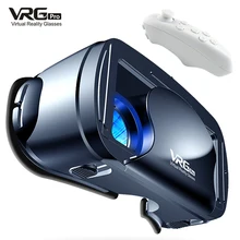 VRG Pro Blu-ray 3D VR Headset Wide-angle Smart Virtual Reality Glasses Helmet for 5-7 inch Smart Phone Video Game Binoculars wit