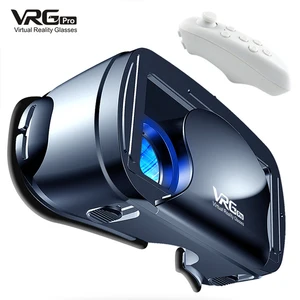 vrg pro blu ray 3d vr headset wide angle smart virtual reality glasses helmet for 5 7 inch smart phone video game binoculars wit free global shipping