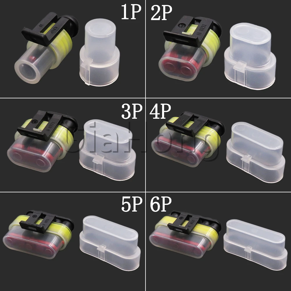 10 комплектов 1/2/3/4/5/6 внешняя прозрачная крышка разъема для 282089-1 282090-1 282079-1 282080-1