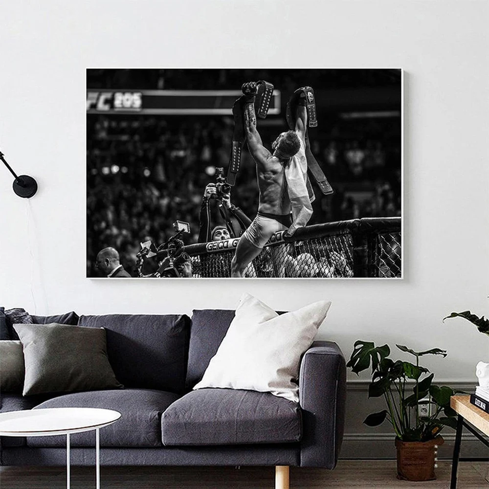 

Conor McGregor Poster Champion Boxer Posters and Prints Wall Art Picture Canvas Painting for Living Room Home Decor