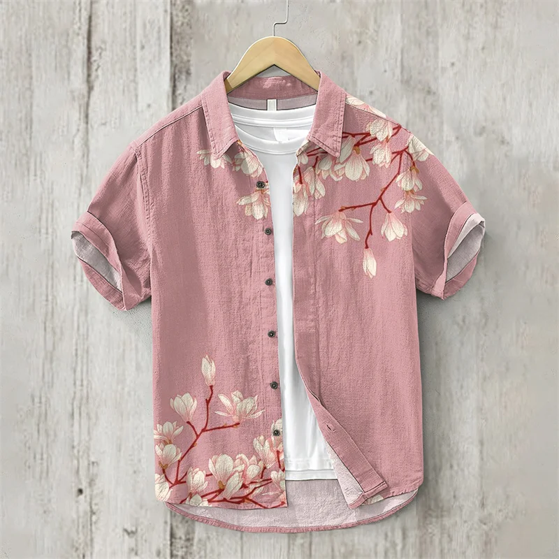 Мужская льняная рубашка 5XL