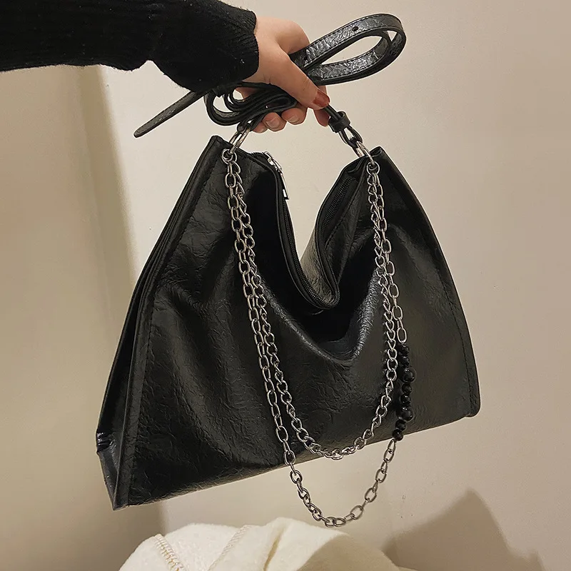 

Large-capacity Portable Women's Bag 2022 Brand Bag New Trendy Spring One-shoulder Large Bag Fashion Chain Tote Bag Women