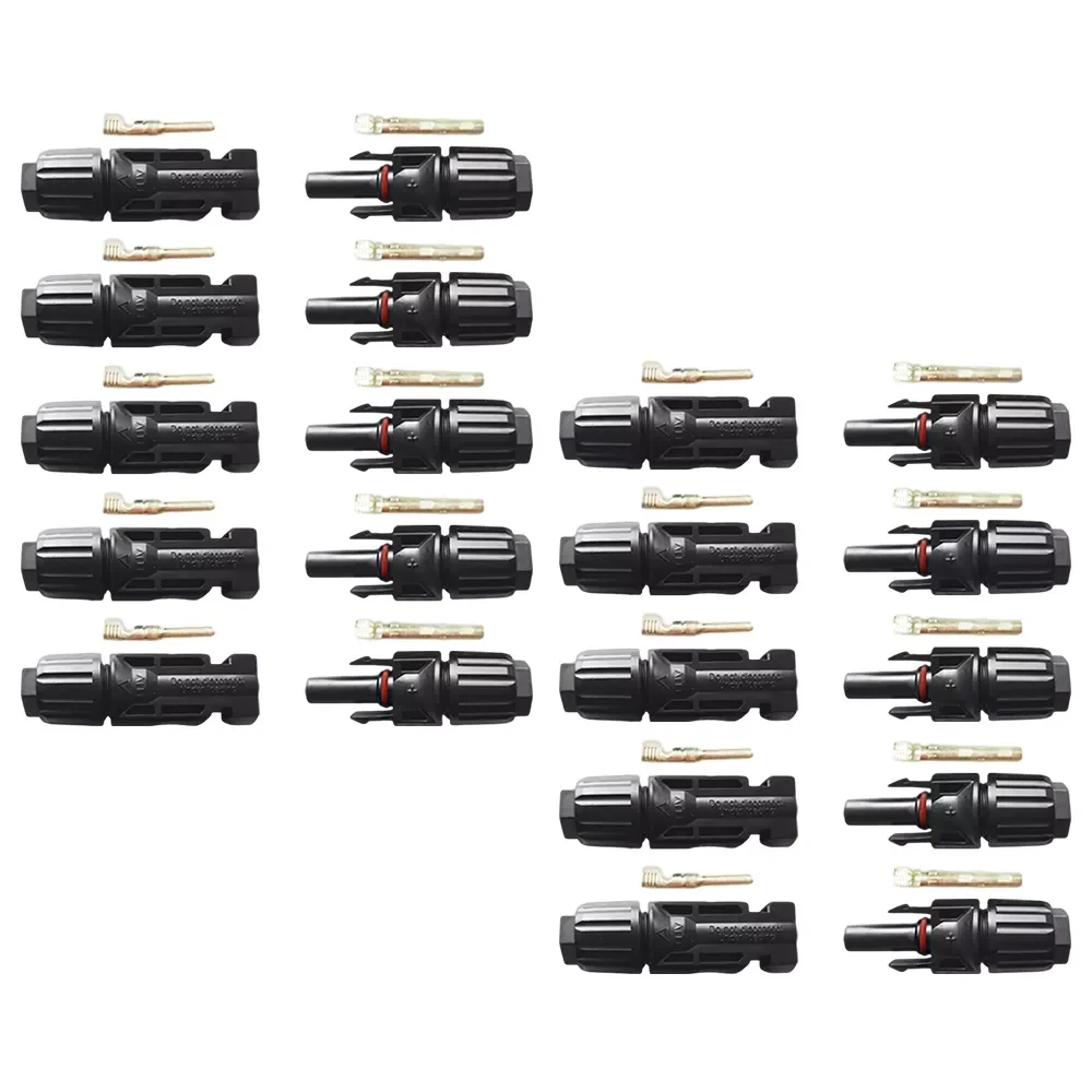 

NEW GINCNCN 10 pair Male Of Female Connectors solar panels 30A 1000V for PV cable 2.5/4/6mm Cable Accessories