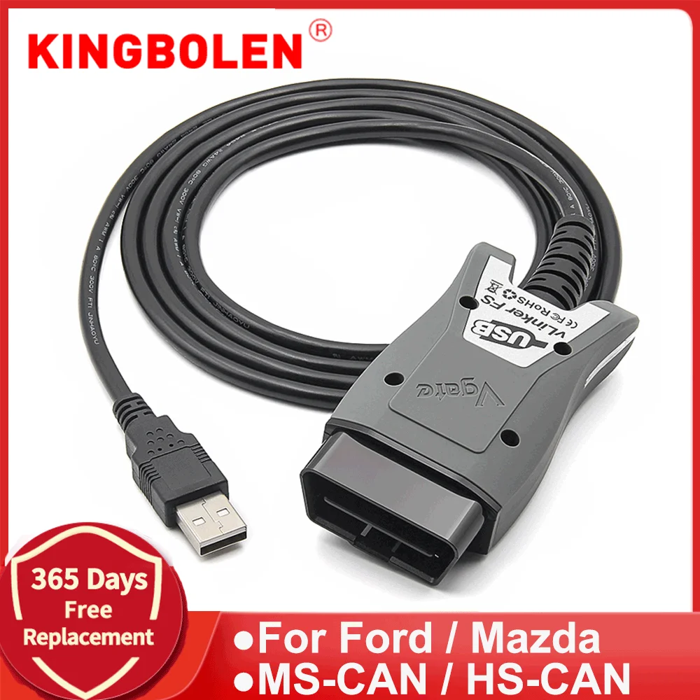 

Vgate Vlinker FS ELM327 USB FORScan OBD2 Automotive Scanner OBD2 Car Diagnostic Tools MS/HS CAN PK OBDLink EX For Mazda For Ford