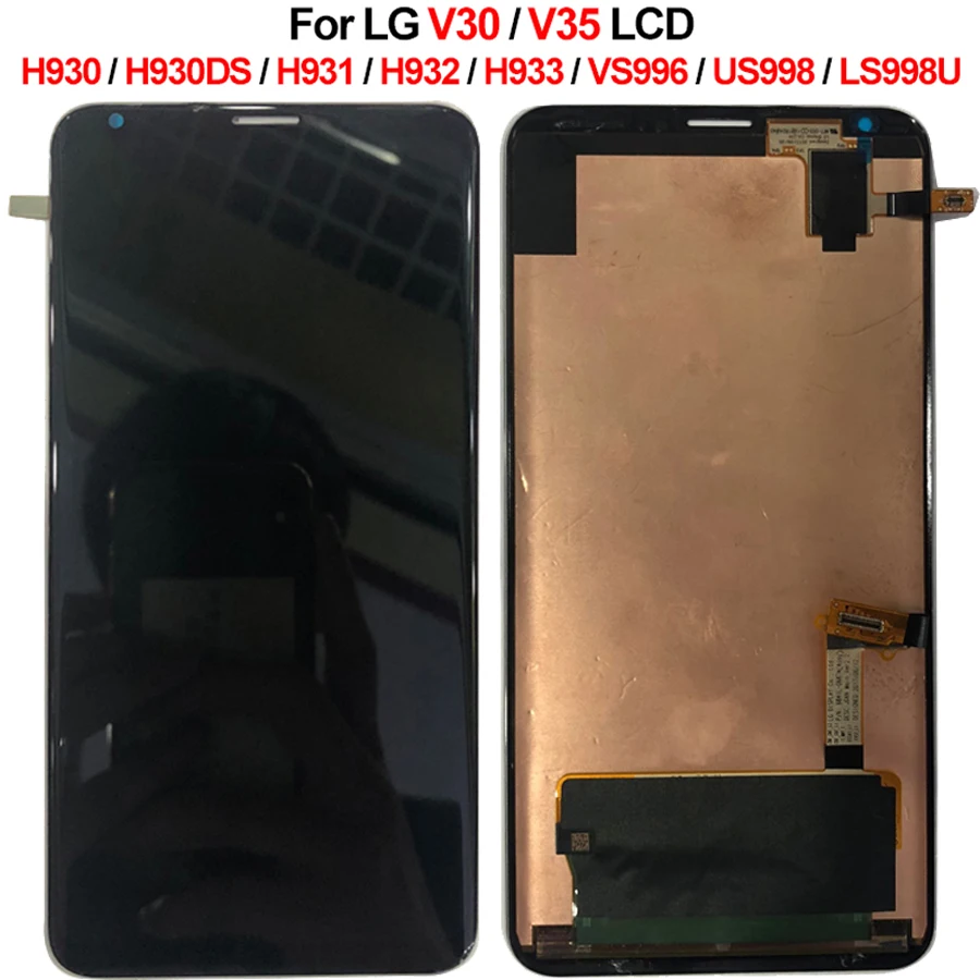 Для LG V30 LCD H930 H933 LCD LM-V350 дисплей с рамкой для LG V35 ThinQ замена экрана