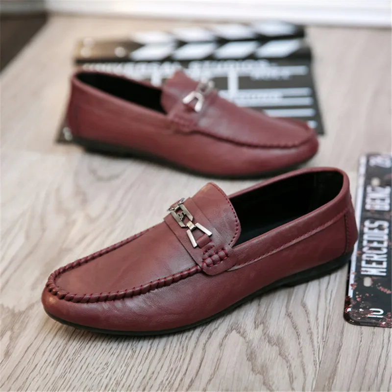 

Breathable Fashion Moccasins Men Loafers shoes Men's Leather ShoesBrand Comfy Drive Men's Casual Shoes S10090-S10095 Morliron