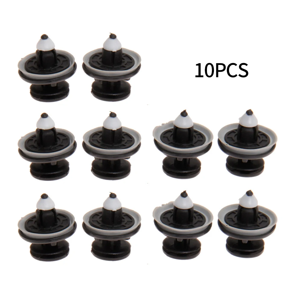 

10pcs 8mm Black Plastic Nylon Rivets Clips Bumper Fastener 6Q0868243 Auto Fastener & Clips Retainer Bumper Rivet Trim Clip