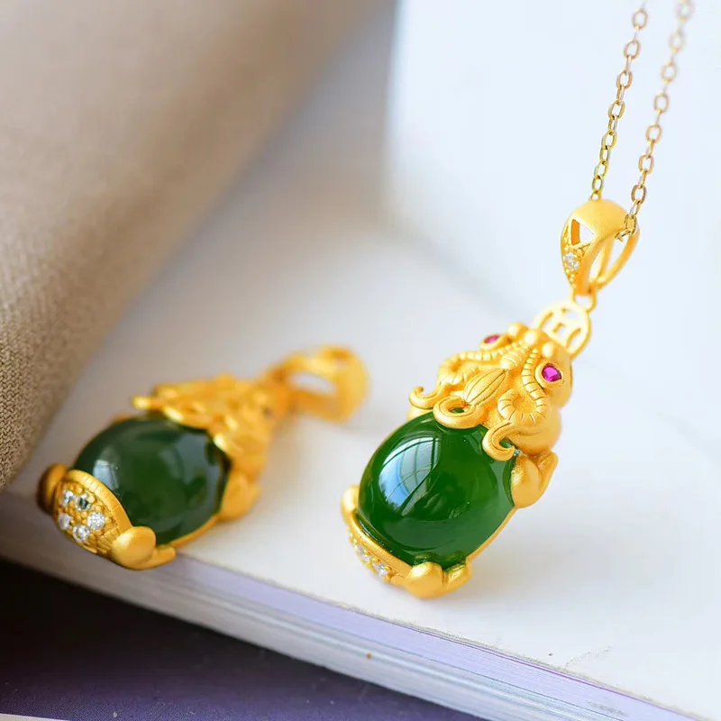

Fashion Feng Shui Pixiu Pendant Necklace for Women Men Couple Wealth and Good Luck Jewelry Choker Chain Party Girls Gifts 2022