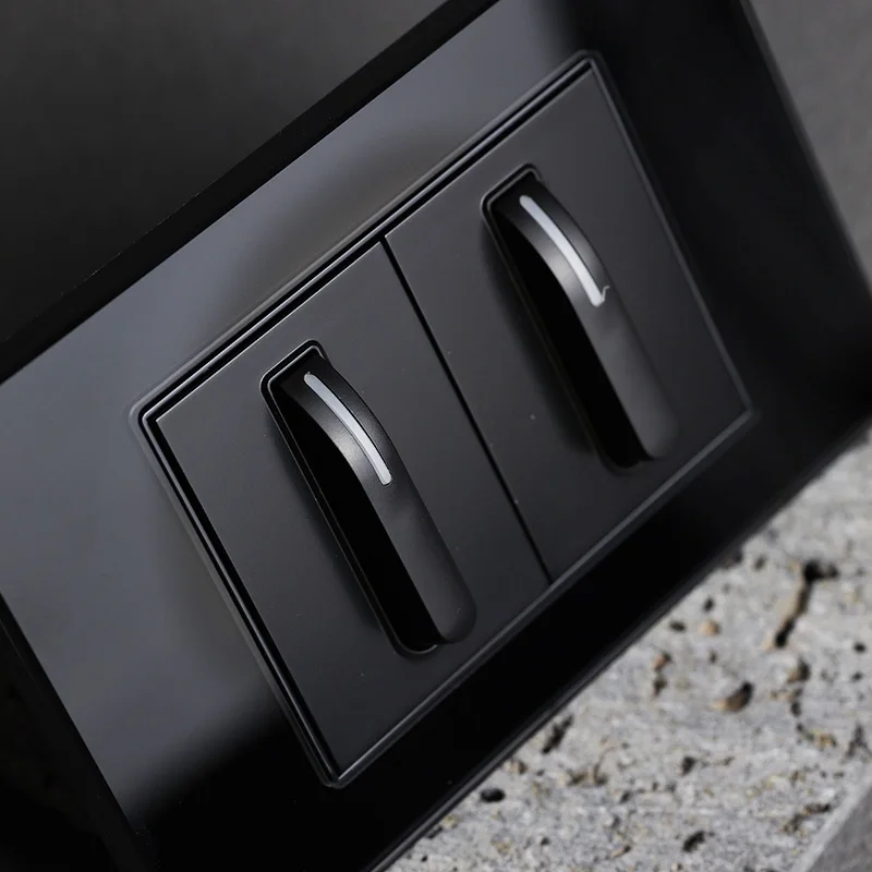 YINKA закаленное стекло настенный переключатель для фортепиано 1gang Muilyway/2-канальный