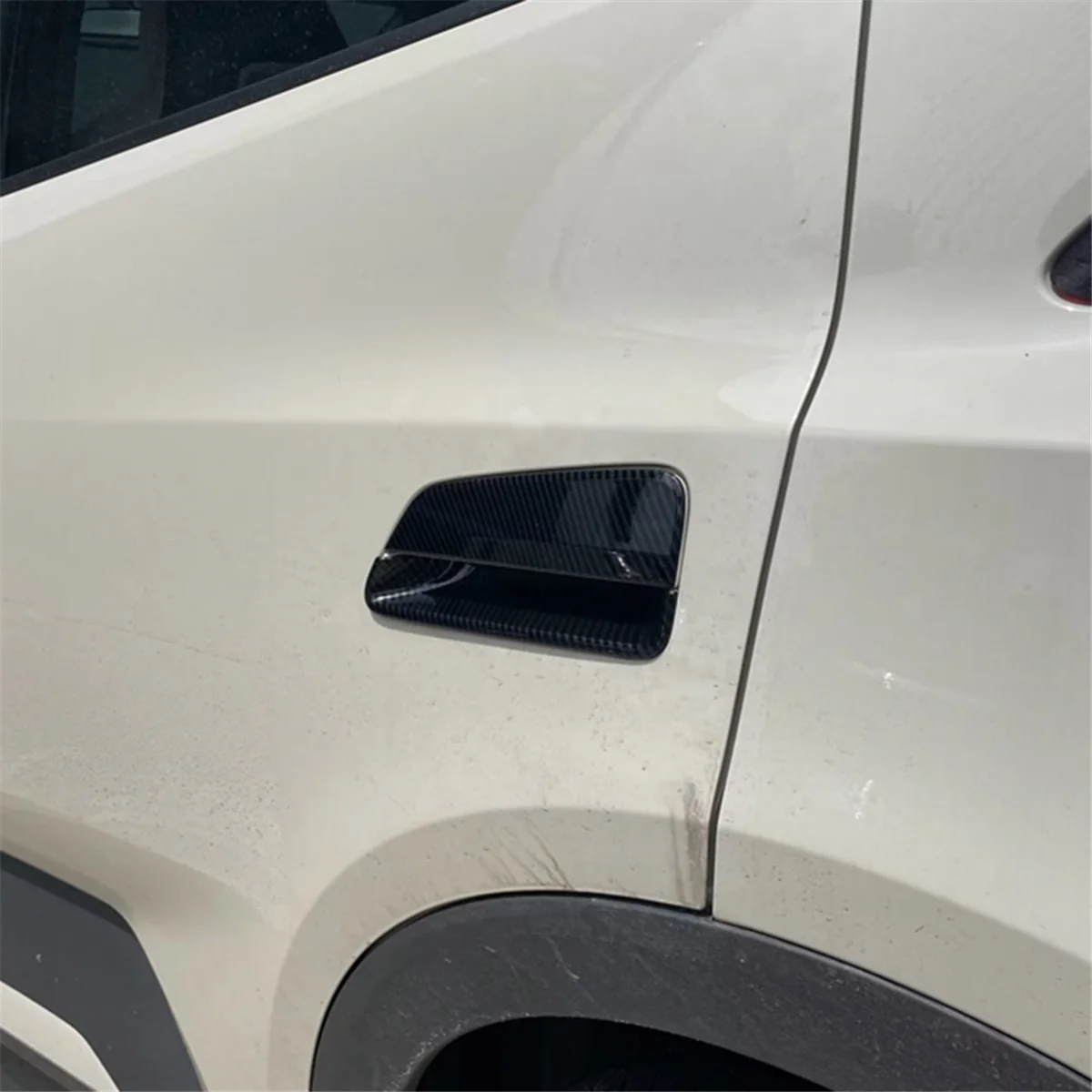 Цветной чехол из углеродного волокна для наружной дверной ручки автомобиля