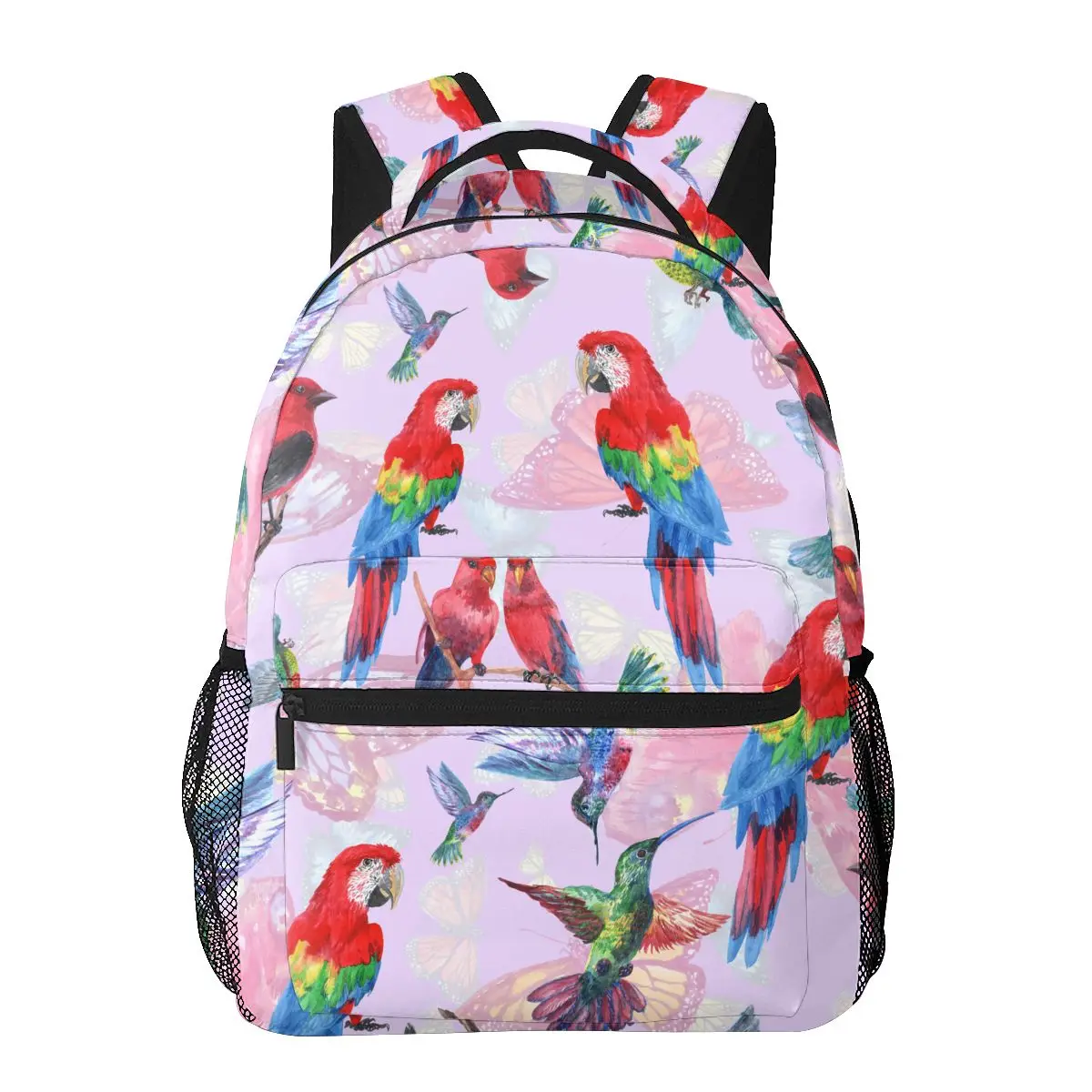 

Women's Backpack Watercolor Butterflies And Birds School Bag for Men Lady Travel Bag Casual School Backpack
