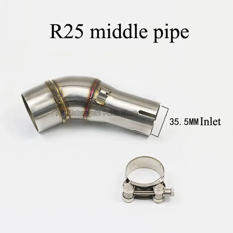 Универсальный глушитель выхлопной трубы для мотоцикла 51 мм из нержавеющей стали