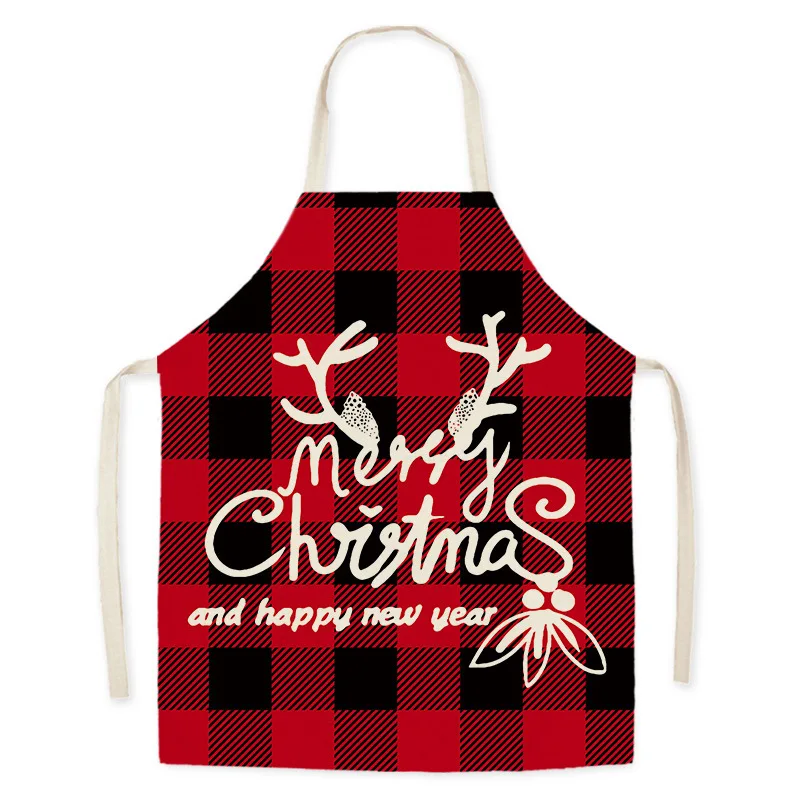 

Christmas Decoration Apron Christmas Clothing Supplies Men's Parent-child Suit Apron Baking Accessories Ladies Waterproof Apron