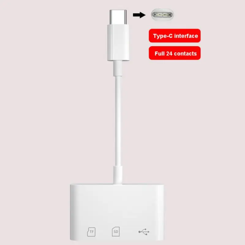 Новинка функция Три в одном подключение Type C к USB SD TF многофункциональный
