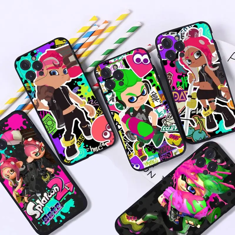 

Pearl Switch Splatoon 2 Phone Case Silicone Soft for iphone 14 13 12 11 Pro Mini XS MAX 8 7 6 Plus X XS XR Cover