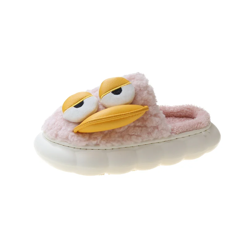 

2022 Cartoon Cotton Slippers Women's Lovely Ducks and Ducks In Winter Indoor Anti-skid Soft Soled Warm Dormitory Cotton Slippers