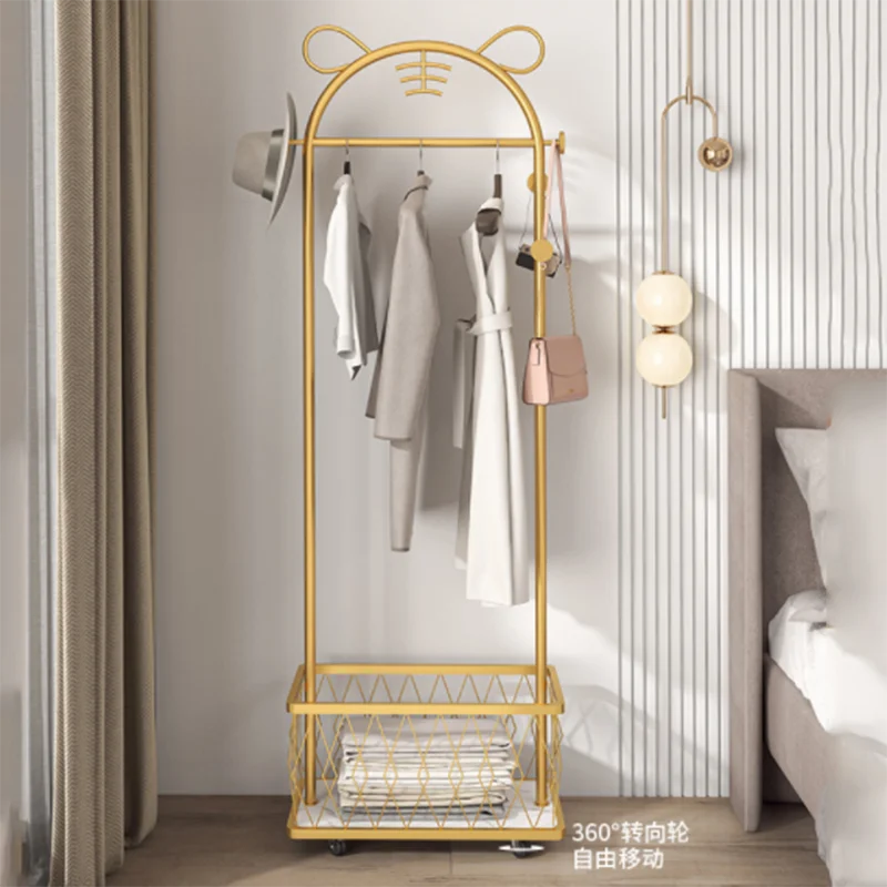 

Clothes Rack Stand Nordic Hanger Bedroom Floor Household Hanger Luxury Net Celebrity Hanging Bag Rack Perchero De Pie Furniture