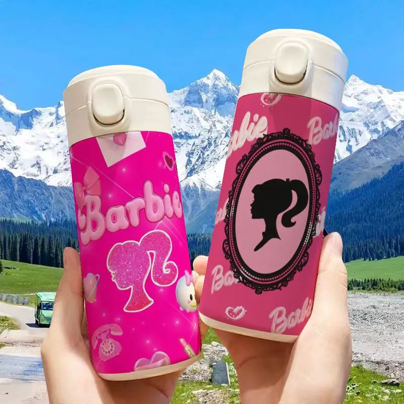 Miniso Барби термос большой емкости Изысканная Девушка Студент удобная чашка для