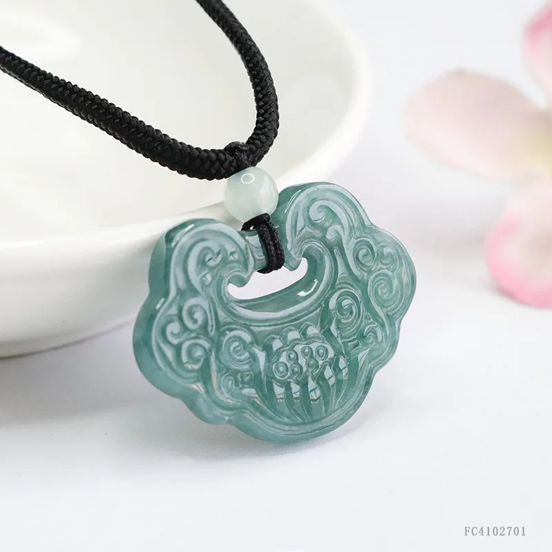 Натуральный грузовой изумрудно-синий кулон Ruyi ювелирные изделия в этническом