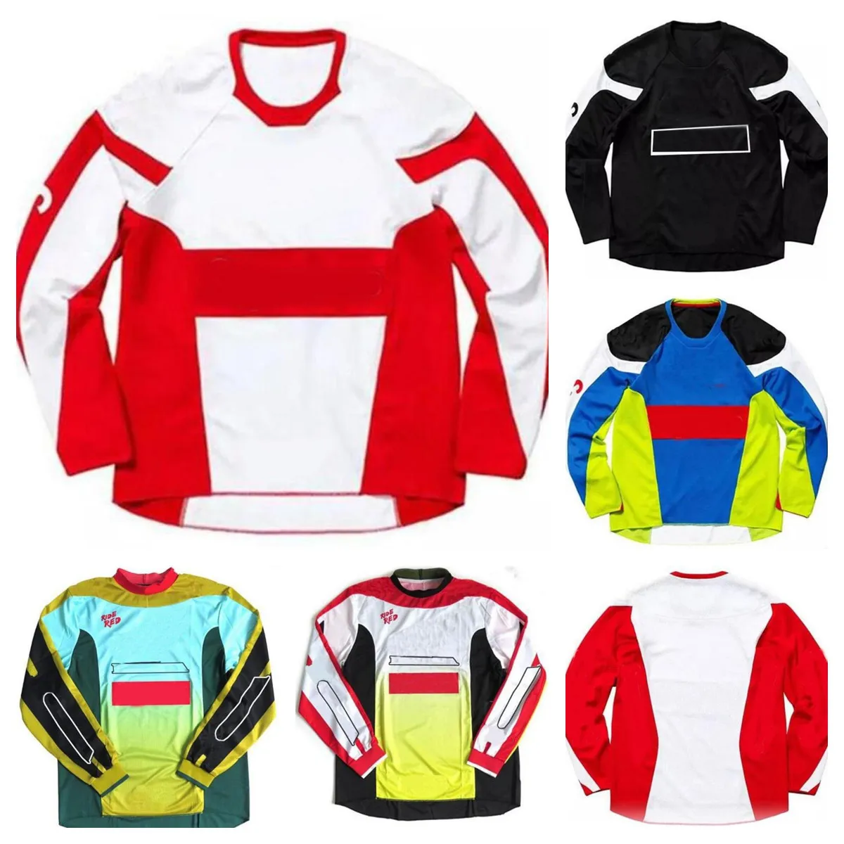 

New motorcycle racing T-shirt summer off-road riding downhill suit with the same customization