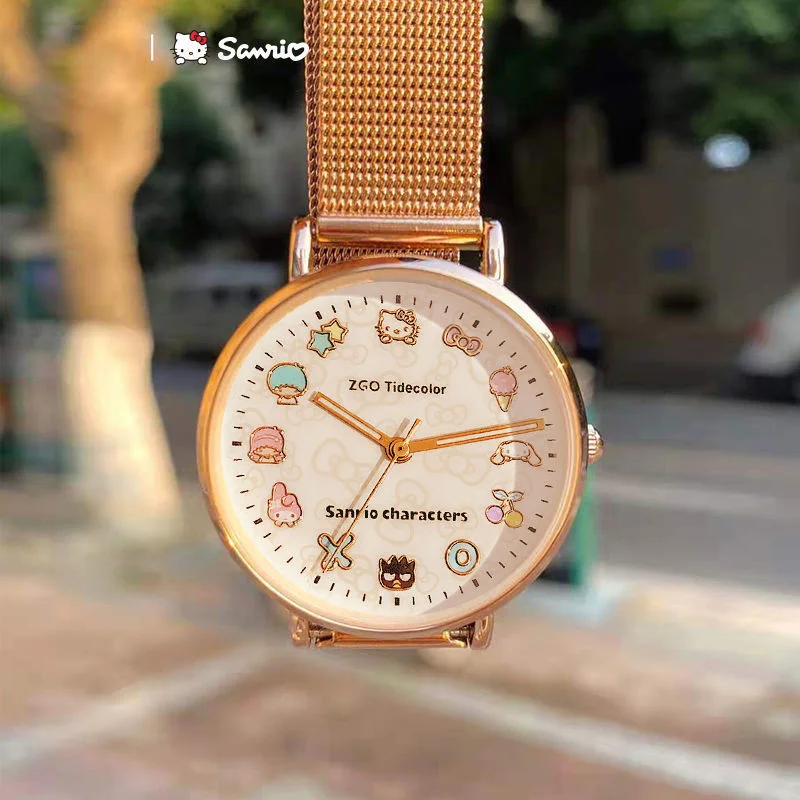 

Женские Аналоговые кварцевые часы Sanrios Melody Kuromi Hello Kitty